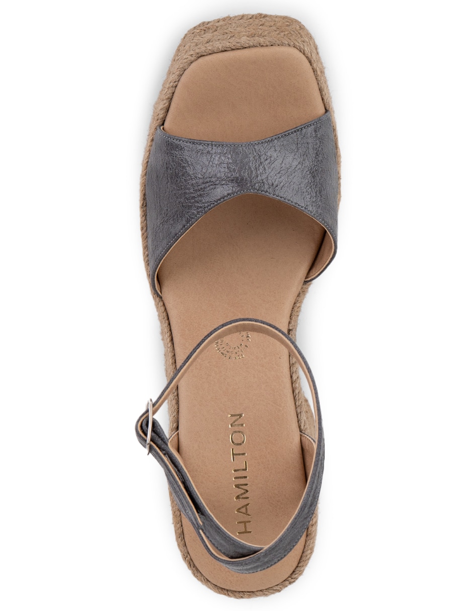 Alpargata para mujer fiorella silver